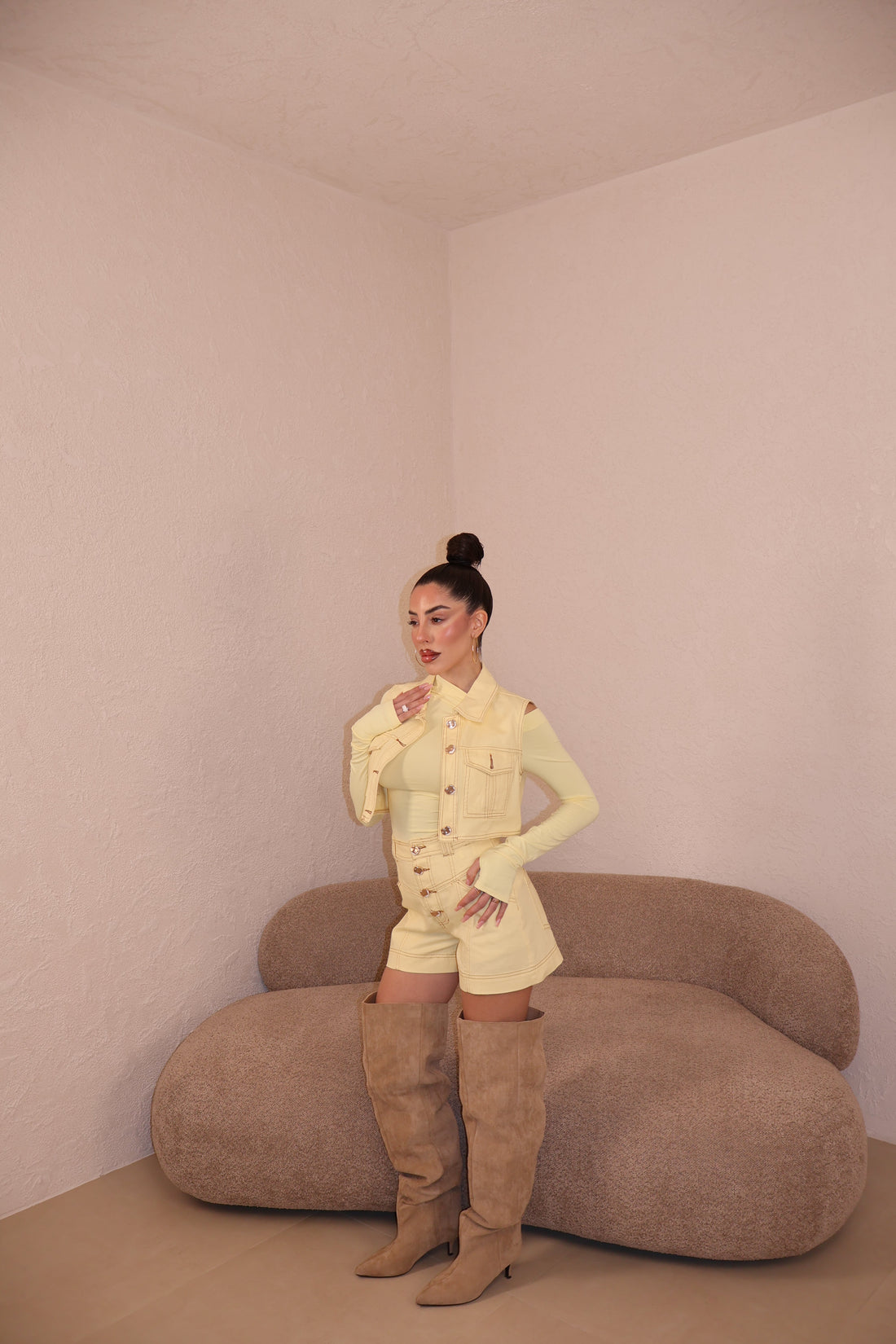 Co/Ord Denim yellow