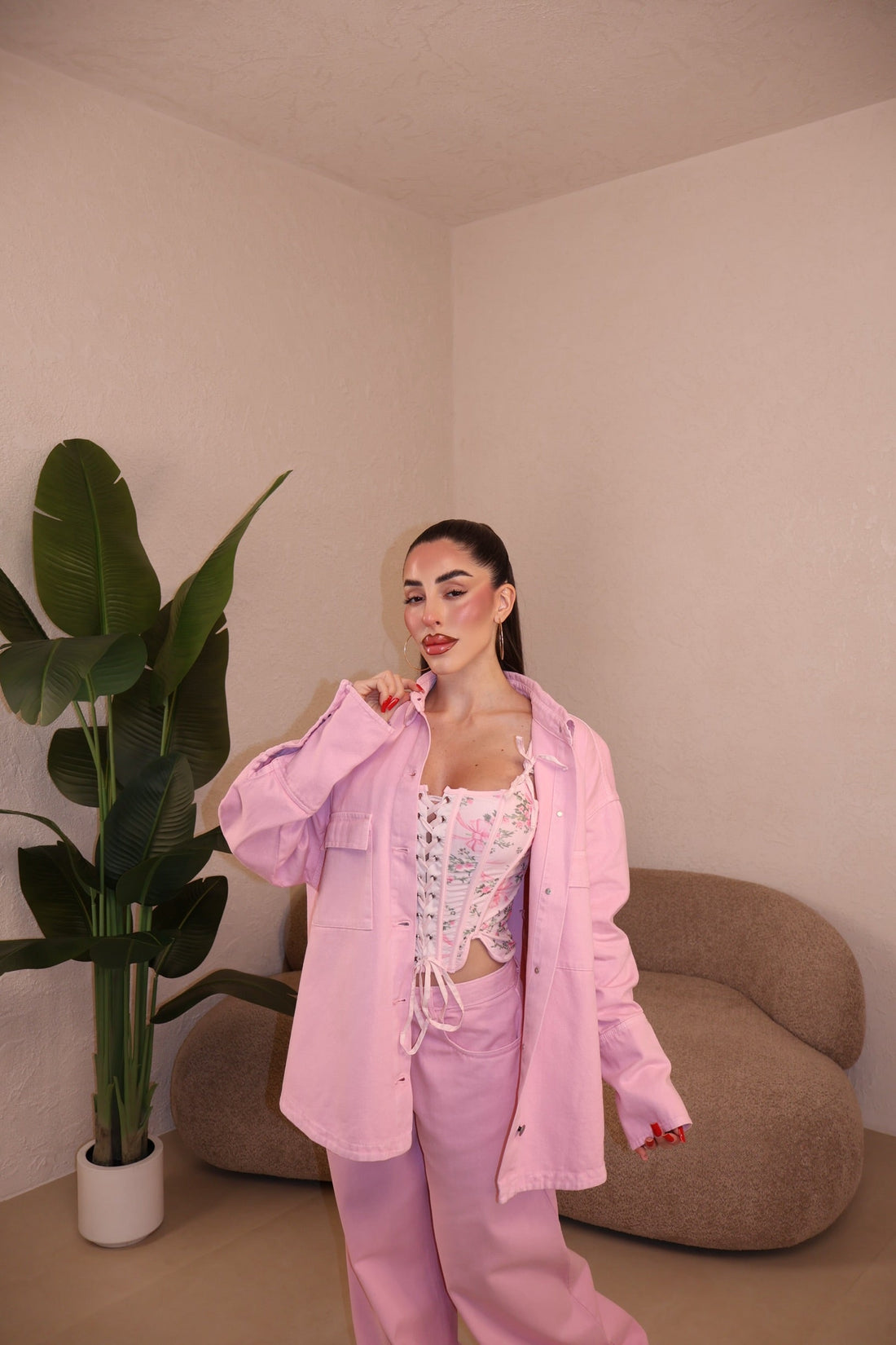 Co/Ord Denim pink
